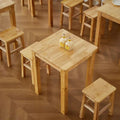 Solid wood dining table, fast food table and chairs, noodle restaurant dining table and chairs, rectangular table, square dining table, food stall, snack bar dining table
