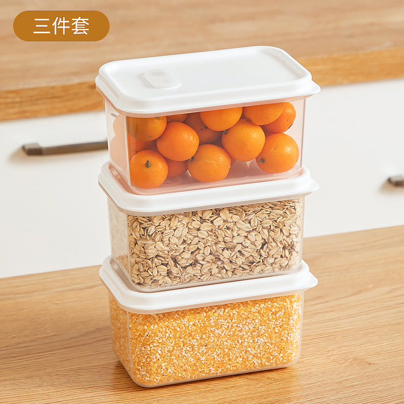 Kitchen Food Refrigerator Storage Box Transparent Sealed Fruit Food Fresh-keeping Box Food Grade Plastic Japanese Bento Box
