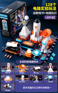 Kids' electronic building blocks space rocket model assembly toy educational science experiment kit - perfect birthday gift for science-enthusiast boys