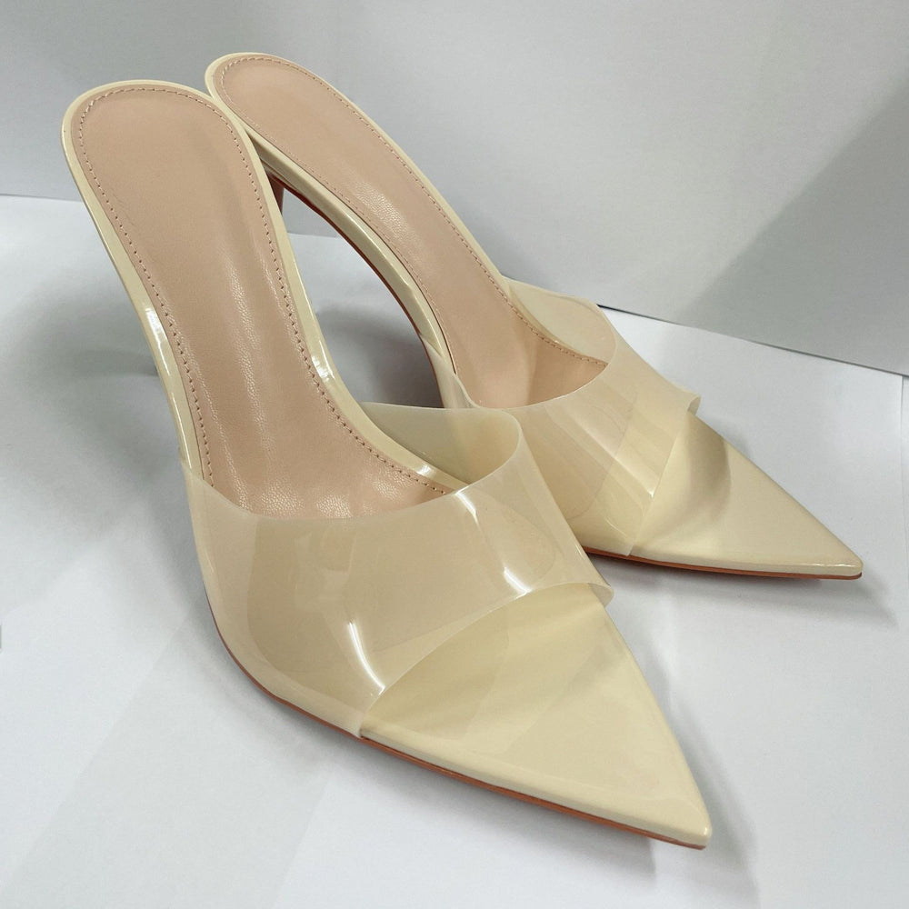 Pointed-toe stiletto heeled clear tpu sandals for women, 2026 summer new arrivals, fashionable and versatile high heels for outdoor wear, trending online