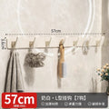 Milky white thickened 7 hooks