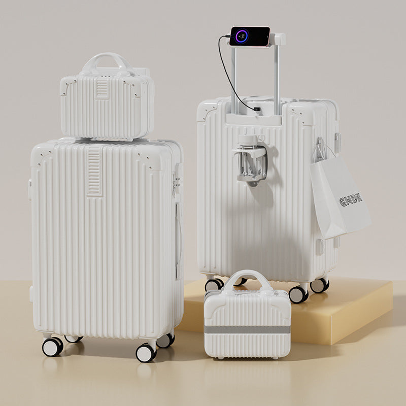 New multi-functional child and mother suitcase, large-capacity men's and women's trolley case, universal wheel password case, suitcase 20 inches