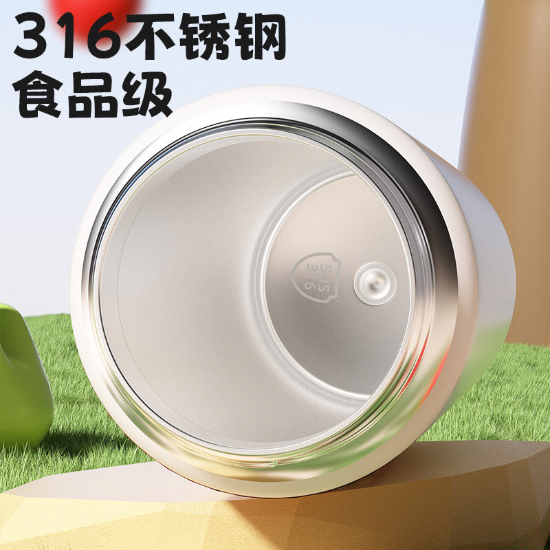 New arrivalfashion password cup 316 stainless steel vacuum thermos cup business office with tea and water separation straight cup