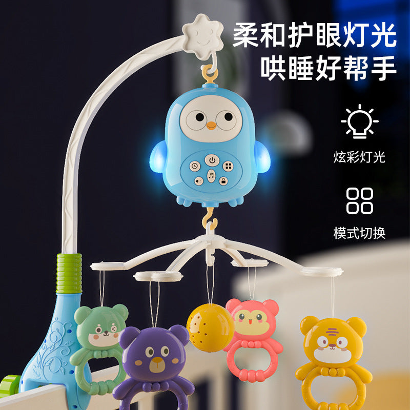 Cross-border  export infant music rotating rattle newborn crib bell early education lighting music toys