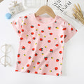 Kids' summer : pure cotton t-shirts for boys and girls - boys' tops, girls' crew neck short-sleeve tees, baby cartoon short-sleeves