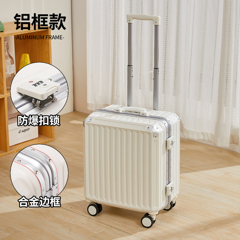 Mini small 18-inch suitcase student 20 aircraft tie rod travel password box men's new lightweight