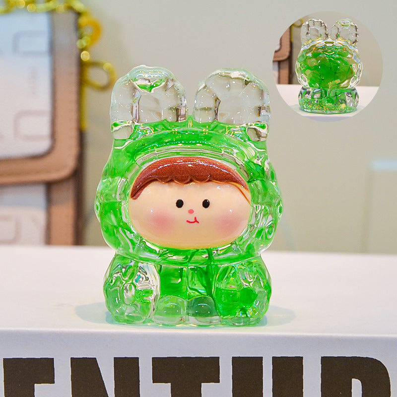 oversized three-dimensional quicksand KIKI shopping mall blind box figure desktop ornament car pendant DIY jewelry accessories