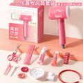Kids' hair salon playset - realistic pretend play kit with hairdressing tools, comb, straightener, curling iron - perfect birthday gift for girls