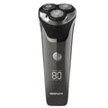 Floating three-blade electric shaver, full body washable, men's razor, digital display, cross-border rotary, dry and wet use