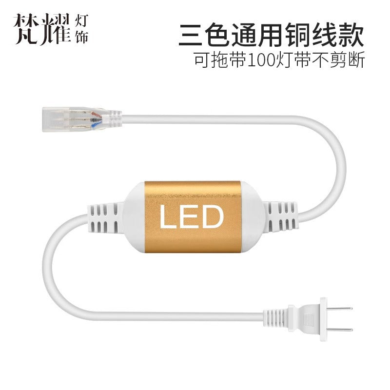 Led strip light plug, single-color/double-row led strip lights for living room ceiling, multicolor/rgb color-changing light strip, chasing lights, dimmable