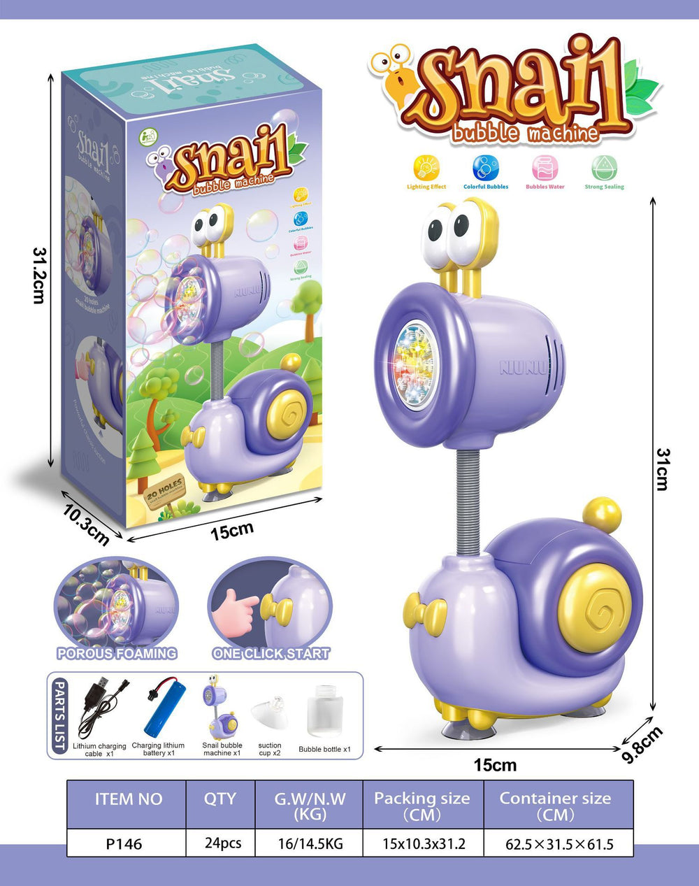 New cartoon q-version snail automatic electric bubble machine - perfect for boys, girls, parks, family fun, and outdoor bubble blowing!