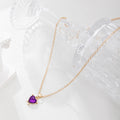 Wholesale alloy heart pendants - european & american cross-border jewelry, exquisite, niche, light luxury, high-end, versatile, diamond-studded necklaces for women