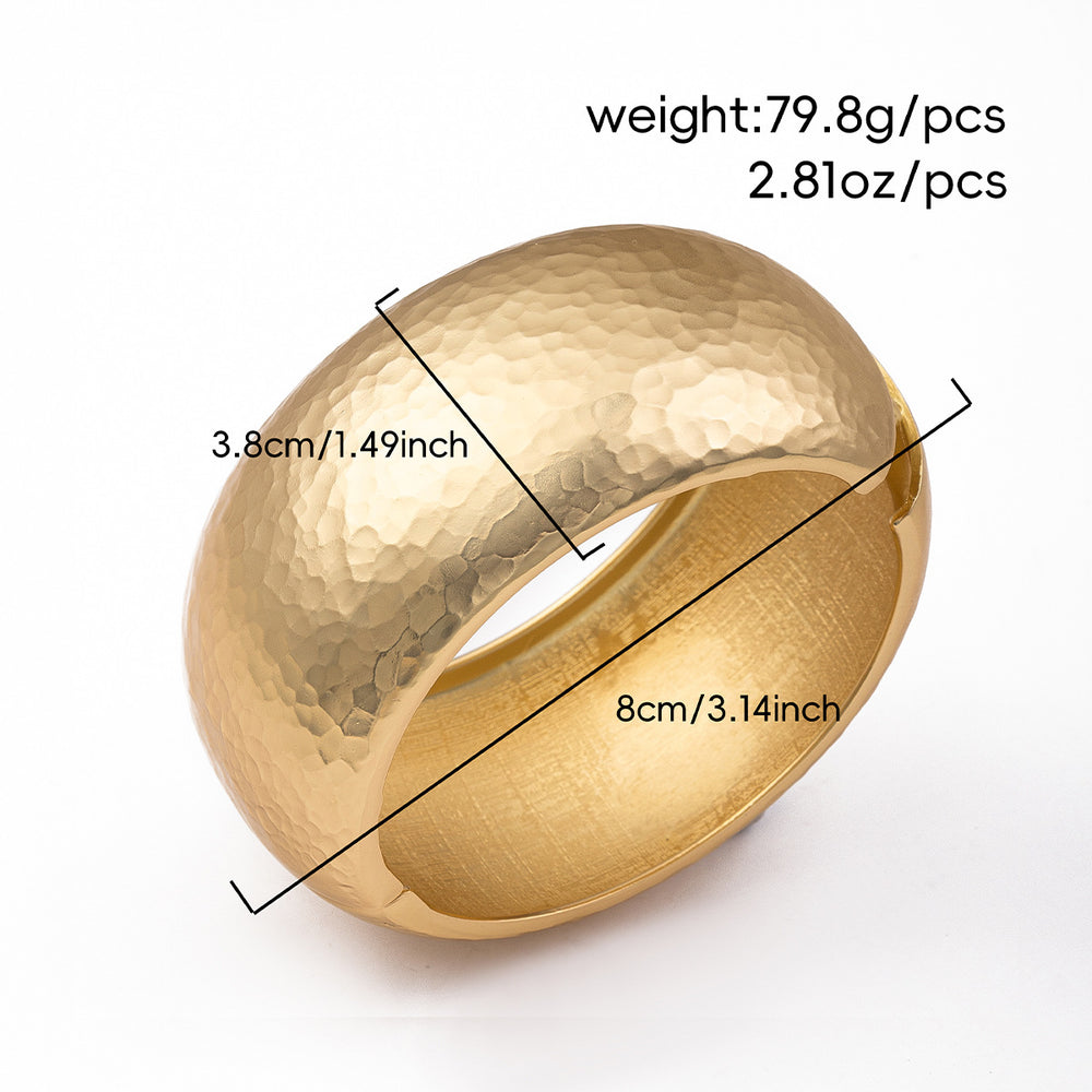 Spring bracelet wholesale fashion cross-border jewelry fashion round open bracelet alloy wide version ancient gold bracelet for women