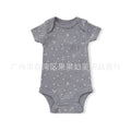 Export children's clothing baby clothes baby boy short-sleeved jumpsuit rompers boy summer clothing newborn triangle khaki