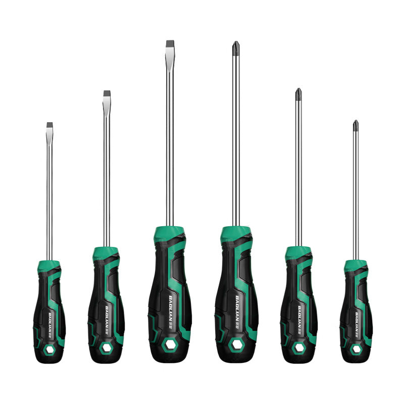 Baolian screwdriver industrial grade cross-shaped strong magnetic super-hard screwdriver tool suit screwdriver small screwdriver collection