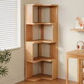 Rotating bookshelf, large capacity home storage rack, living room bookshelf, floor-standing storage rack, wall-mounted student bookcase, wooden bookshelf
