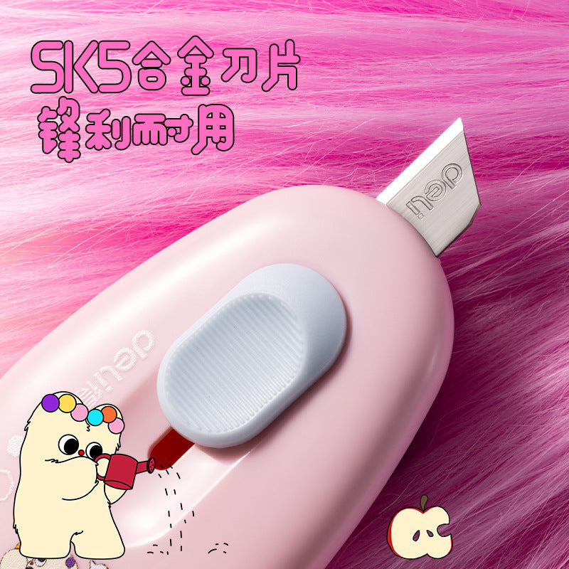 Deli TD155 milk puff mini utility knife box opener mini portable small knife