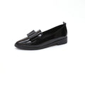 Springk-stylebows pointed toe casuallow ankleflats women's flatsflatscasual slip-on work clothing women's leather shoes