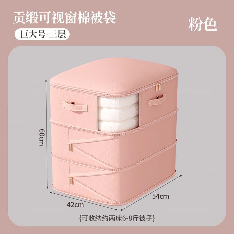 Quilt storage bag, down jacket quilt silk quilt special compression bag, winter season clothes quilt finishing bag