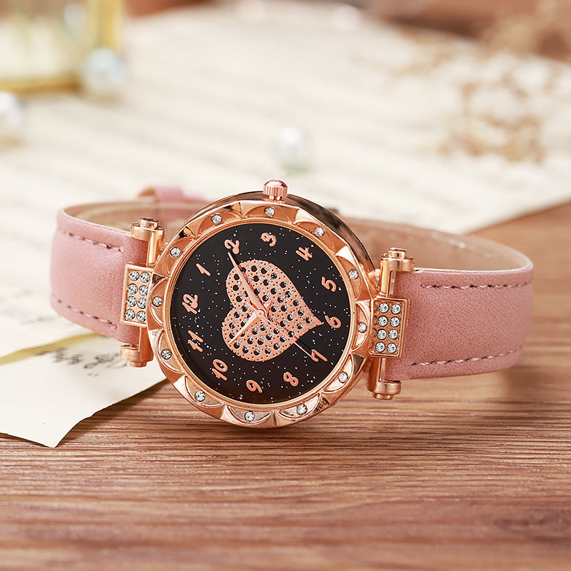 xiyin duoduo love full diamond casual fashion electronic watch women's quartz student watch women's manufacturer wholesale watch
