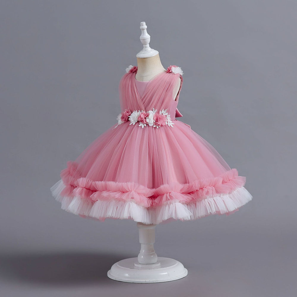 New arrival: children's formal dress - tulle cake skirt princess dress for girls, perfect for flower girls and first birthday celebrations