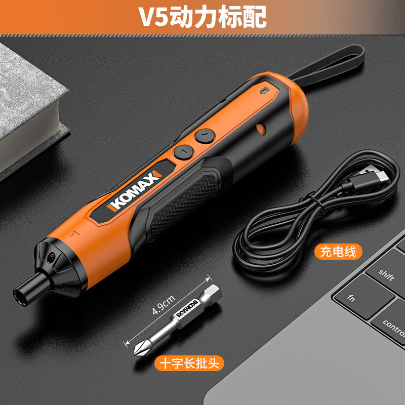 Electric screwdriver lithium battery rechargeable household small screwdriver mini handheld automatic screwdriver tool suit