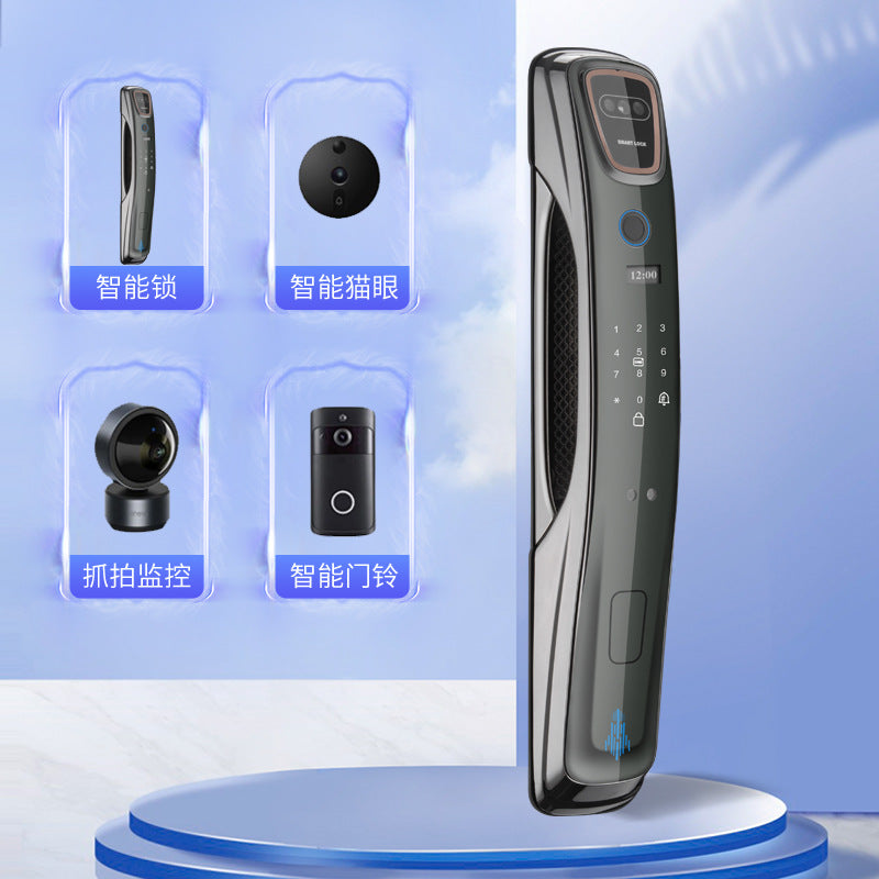 Smart lock, smart door lock, electroplating, video intercom, fingerprint lock, entrance door, digital lock, source work password lock