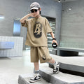 Boys' summer short-sleeve outfit:  new stylish, cool, and edgy summer clothes for older boys and big kids