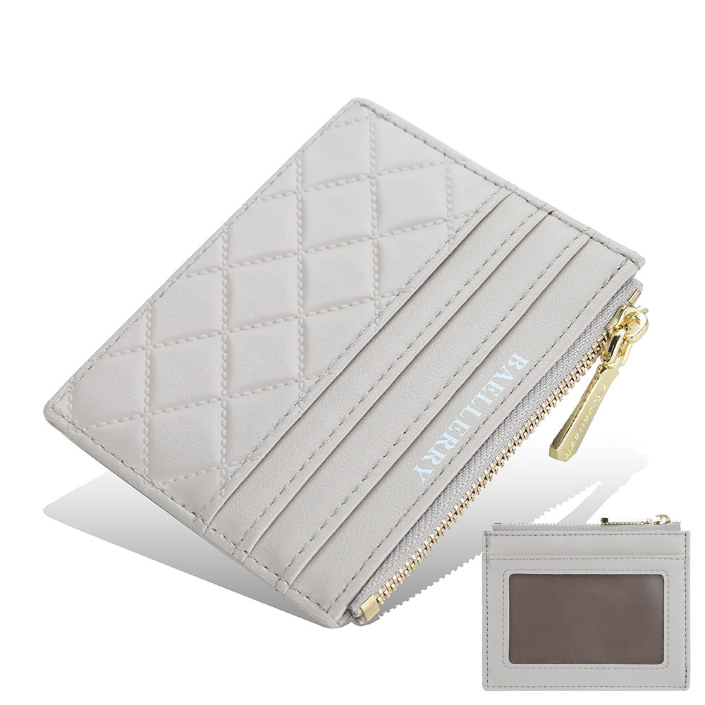 New women's wallet baellerry diamond premium driver's license cover mini multi-card card holder card cover