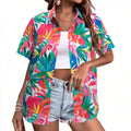 wholesale women's short-sleeved shirts, trendy shirt with hot-selling cross-border print designs, dropshipping available