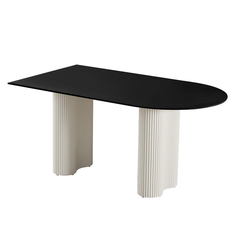 Source factory manufacturer wholesale personalized modern casual slate dining table for home rectangular medieval style new arrival dining table