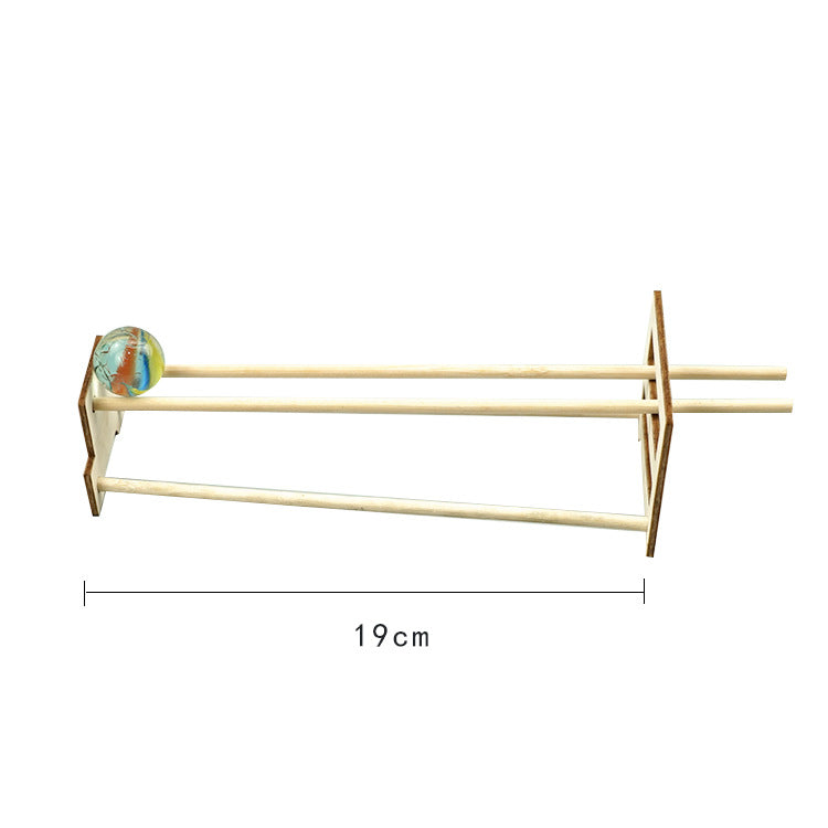 DIY double track strange slope primary school children wooden educational toys scientific experiment science and education model wholesale