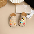 2025 new cute cartoon crayon shin-chan thick-soled children's birkenstock-style sandals, non-slip retro closed-toe slippers for boys and girls