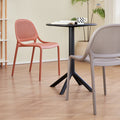 For homethickened scandinavian plastic chair back chair cut outoutdoor casual dining chair stackable stool scandinavian style