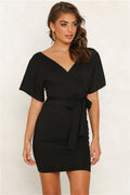 cross-border  new arrival: sexy backless tie-up bodycon dress - spring/summer collection - in stock