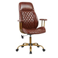 Retro boss chair, adjustable computer chair, high-quality desk chair, comfortable for long hours, suitable for commercial office use and client meetings
