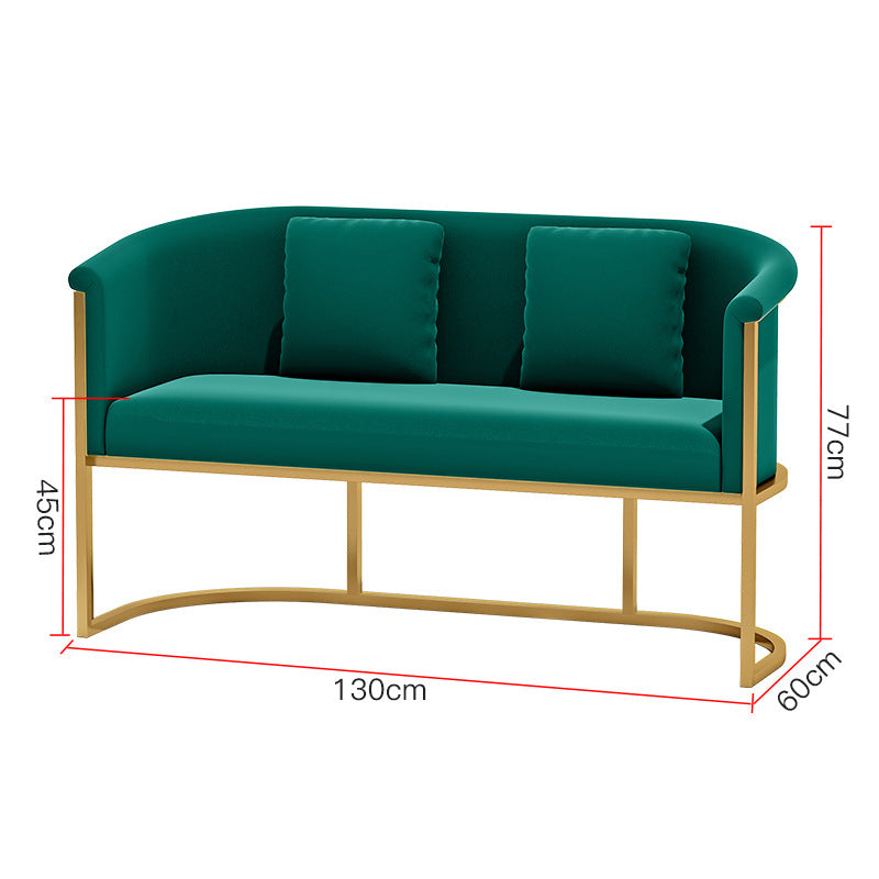 Minimalist sales office negotiation table and chair set, casual round table, hotel/beauty salon booth, business reception sofa