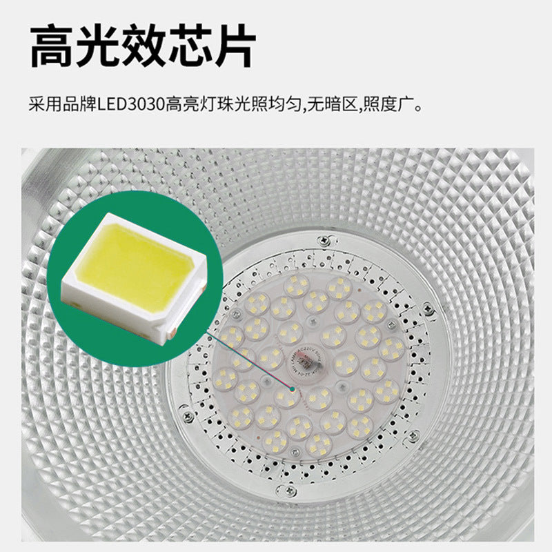 Lighting lights for industrial plants Fin led mining lights Outdoor waterproof lampshade Exhibition hall lights Strong light high ceiling lights