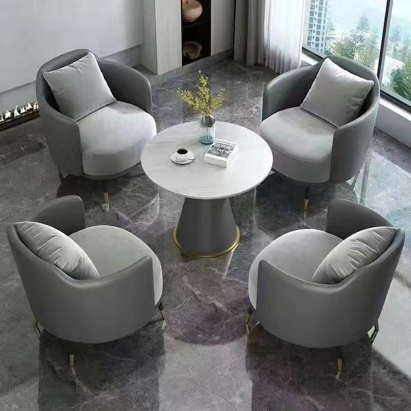 Hotel table and chair combination sales office reception table and chair shopping mall beauty salon casual single sofa coffee table combination