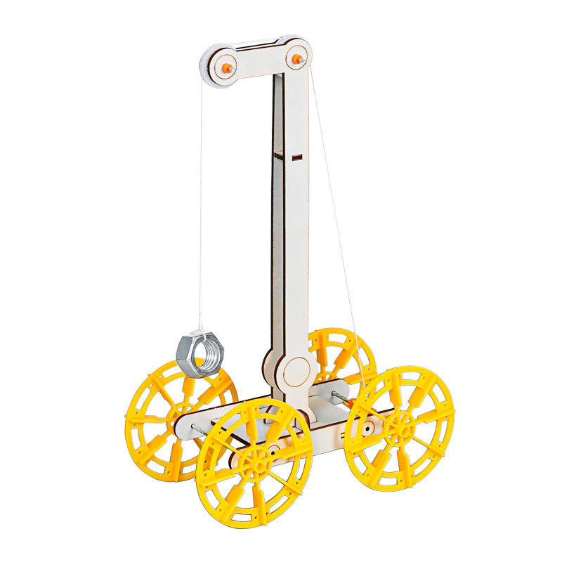 Gravity car technology small production DIY kinetic energy science experiment small handmade puzzle teaching aids model material package