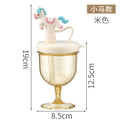 Ppsu water bottle baby training cup highball cup with scale unicorn straw cup children's drinking cup anti-choking