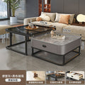 Nordic rock slab coffee table - new arrival: modern minimalist sofa table for living room, small space, and light luxury home decor