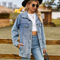 foreign trade fashion  new arrivaleasiest for match classic retro classic loose denim outweartops women