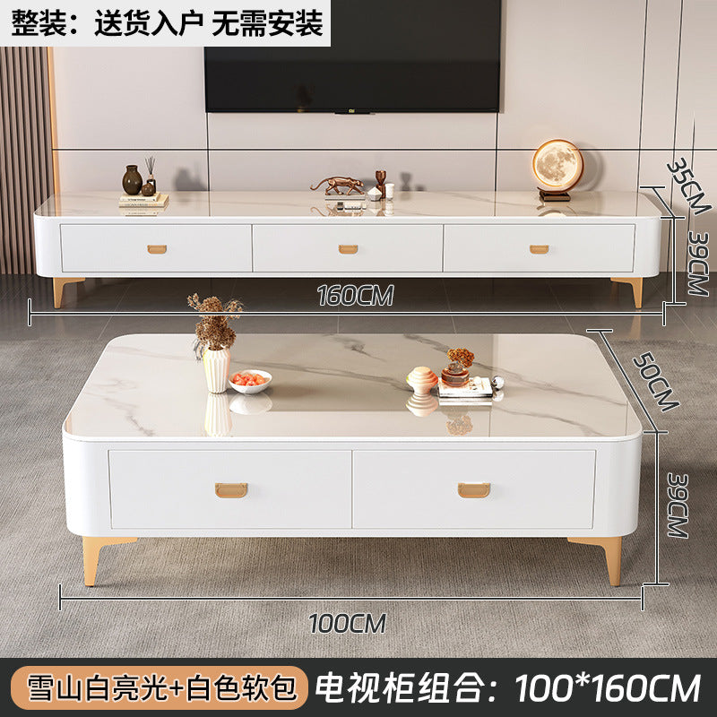 Accessible luxury solid wood coffee table small apartment living room for homecasual modern tea table new arrival small apartment office small table