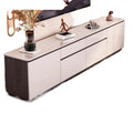 Rock slab solid wood coffee table tv cabinet casual bedroom living room for home floor-standing storage cabinet tall floor cabinet two-piece set