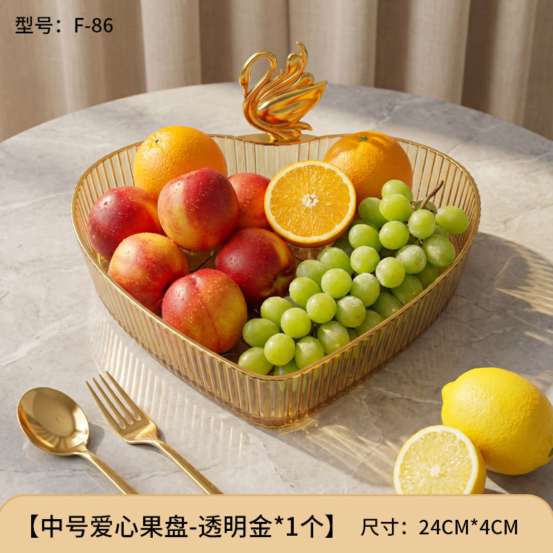 For home plate small creative living room fruit plate accessible luxury good-looking coffee table snack plate melon seeds peanut candy plate