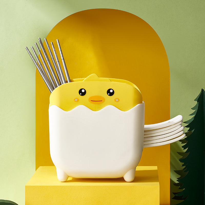 Chopstick holder divided chopstick cage drain rack storage rack holder for home chopstick holder kitchen chopstick cage knife holder all-in-one storage box