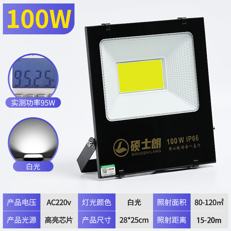 Master Lang led flood light square cob outdoor waterproof super bright construction site lighting searchlight high power floodlight