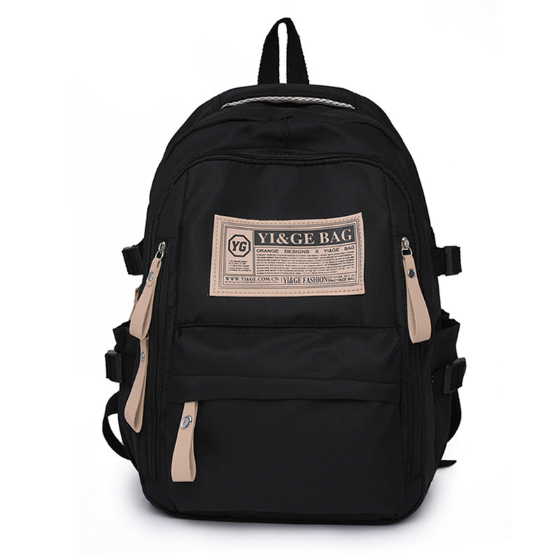 Cross-border backpack waterproof and wear-resistant large-capacity middle school student college student schoolbag casual backpack with logo
