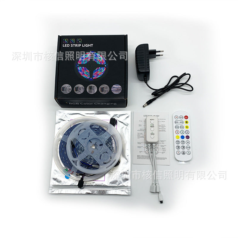 Customized product 5050 2835 Bluetooth set 18 lights 30 lights waterproof Epoxy soft light strip led light strip 12v